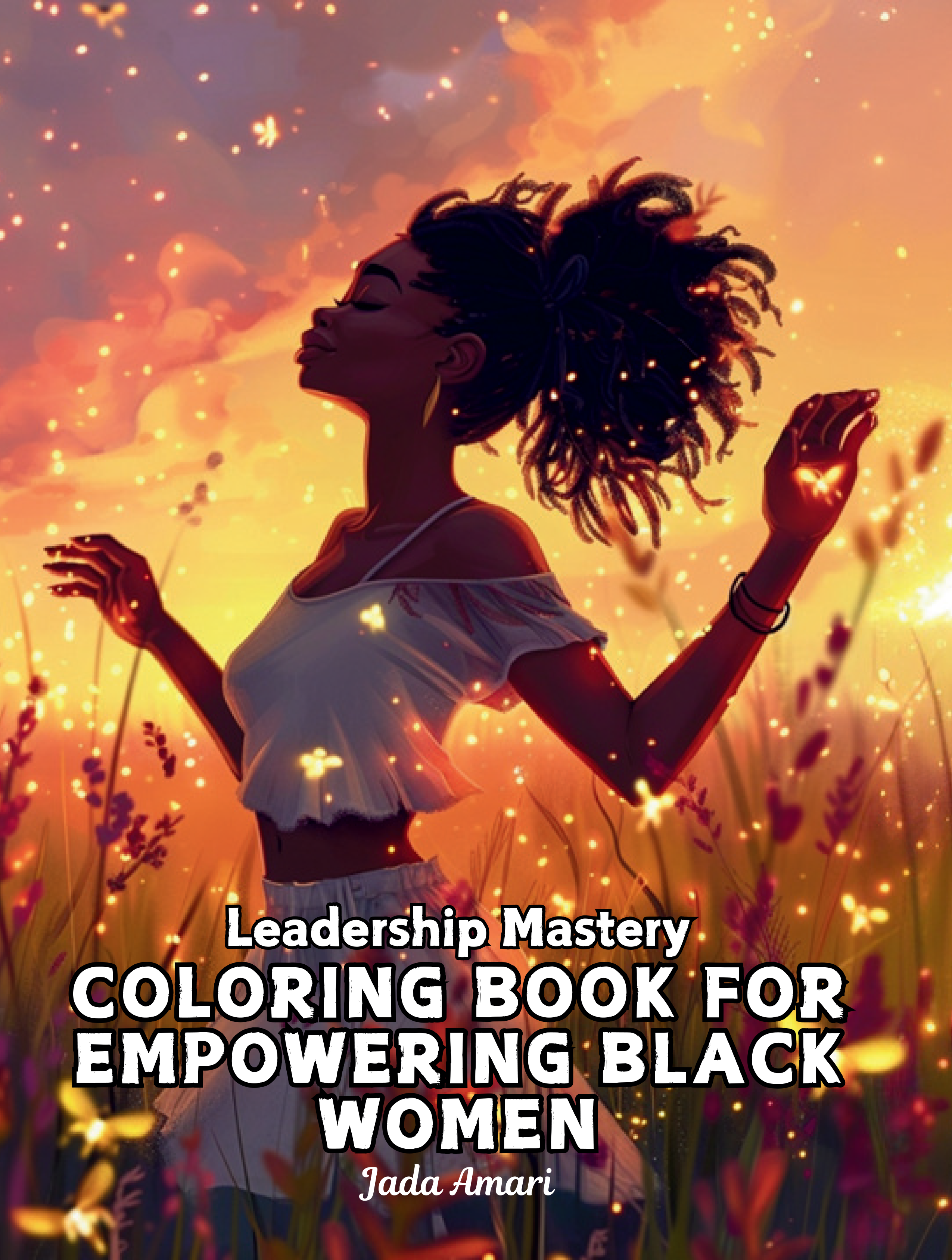 Leadership Mastery Coloring Book for Empowering Black Women book cover